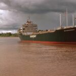 Sunhenderson anchored in the Demarara river