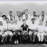 Wilfred Chan, last in third row at UCWI in 1954