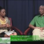 Hon. David Granger with Ms. Malika Ramsey