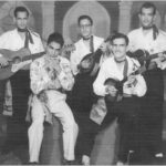 The Ramblers (1951) Standing from left - Bernie, Bing and Ambrose De Souza Sitting - George Baldinvic and Romer Rego