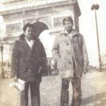 Charles Hutson and George Loy at the Arc de Triomphe – 1975