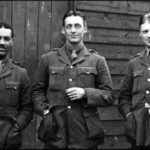 walter tull with other officers in 1917