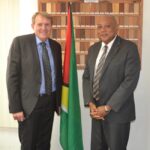 Australian High Commissioner to Trinidad and Tobago and Caricom, Ross Tysoe & Minister of Governance Raphael Trotman