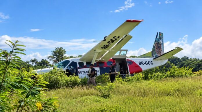 Trans Guyana Airways’ (TGA) Cessna 208B Grand Caravan, after runway excursion